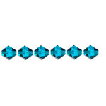 Preciosa Czech Crystal Bead Rondell 451 69 302 Blue Zircon