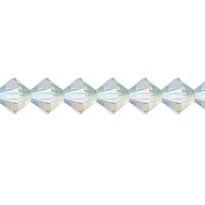 Preciosa Czech Crystal Bead Rondell 451 69 302 White Opal