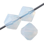 Preciosa Czech Crystal Bead Rondell 451 69 302 White Opal