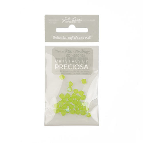 Preciosa Czech Crystal Bead Rondell 451 69 302 Limecicle Aurora Borealis Matt