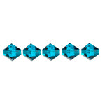 Preciosa Czech Crystal Bead Rondell 451 69 302 Blue Zircon