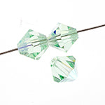 Preciosa Czech Crystal Bead Rondell 451 69 302 Chrysolite Aurora Borealis