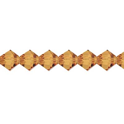 Preciosa Czech Crystal Bead Rondell 451 69 302 Light Colorado Topaz