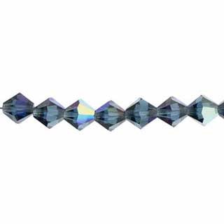 Preciosa Czech Crystal Bead Rondell 451 69 302 Montana Aurora Borealis
