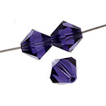 Preciosa Czech Crystal Bead Rondell 451 69 302 Deep Tanzanite