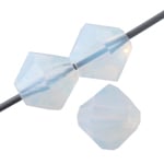 Preciosa Czech Crystal Bead Rondell 451 69 302 White Opal