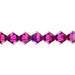 Preciosa Czech Crystal Bead Rondell 6mm 36pcs 451 69 302 Fuchsia Aurora Borealis