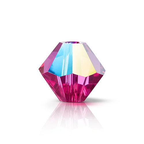 Preciosa Czech Crystal Bead Rondell 451 69 302 Fuchsia Glitter