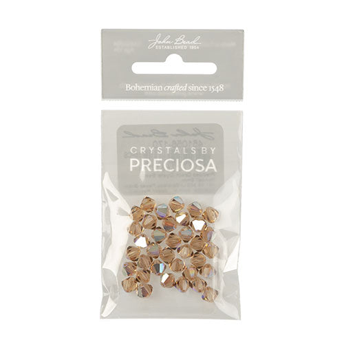 Preciosa Czech Crystal Bead Rondell 451 69 302 Light Colorado Topaz Glitter