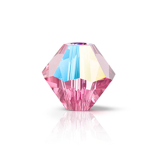 Preciosa Czech Crystal Bead Rondell 451 69 302 Rose Glitter