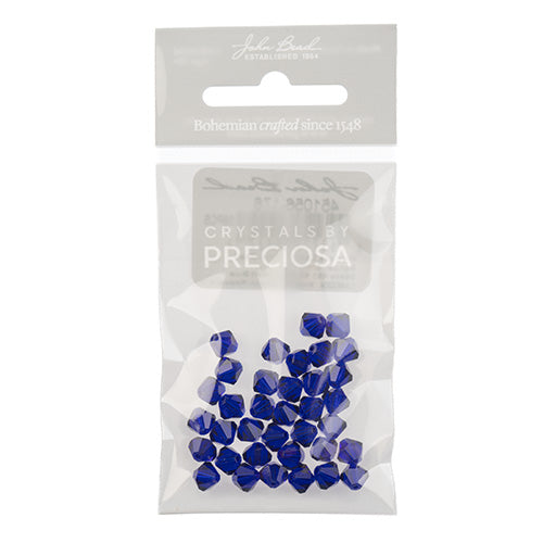 Preciosa Czech Crystal Bead Rondell 451 69 302 Cobalt Blue