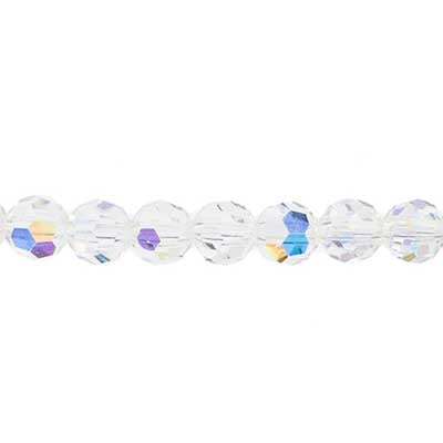 Preciosa 5in Strand Round Bead Crystal
