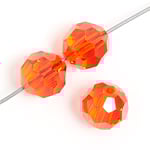 Preciosa 5in Strand Round Bead Hyacinth