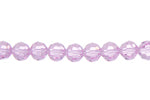 Preciosa 5in Strand Round Bead Pink Sapphire