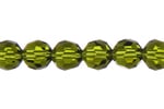 Preciosa 5in Strand Round Bead Olivine