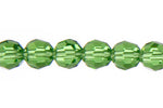 Preciosa 5in Strand Round Bead Peridot
