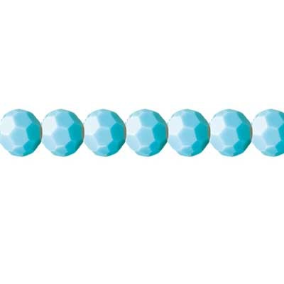 Preciosa 5in Strand Round Bead Turquoise