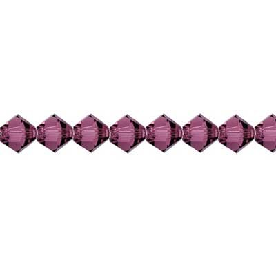 Preciosa 5in Strand Rondell Bead Amethyst
