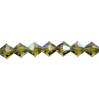 Preciosa 5in Strand Rondell Bead Olivine