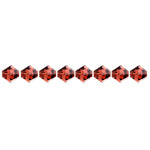 Preciosa 5in Strand Rondell Bead Burgundy