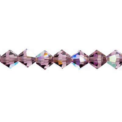 Preciosa 5in Strand Rondell Bead Light Amethyst