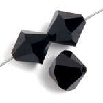 Preciosa 5in Strand Rondell Bead Jet Black