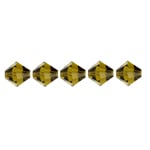 Preciosa 5in Strand Rondell Bead Olivine