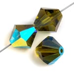 Preciosa 5in Strand Rondell Bead Olivine