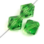 Preciosa 5in Strand Rondell Bead Peridot