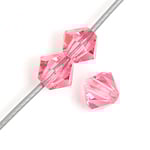 Preciosa 5in Strand Rondell Bead Rose