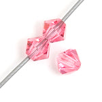 Preciosa 5in Strand Rondell Bead Rose