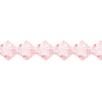 Preciosa 5in Strand Rondell Bead Light Rose