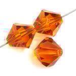 Preciosa 5in Strand Rondell Bead Topaz