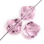 Preciosa 5in Strand Rondell Bead Pink Sapphire