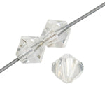 Preciosa 5in Strand Rondell Bead Argent Flare