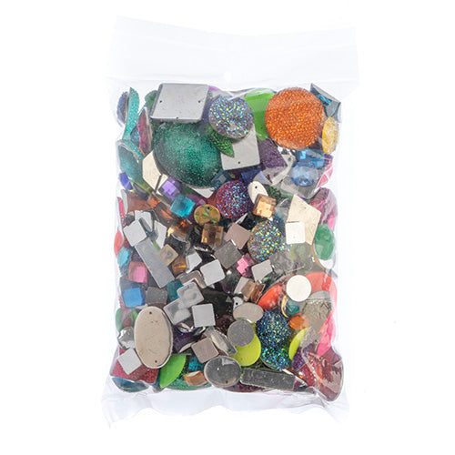 Fancy Acrylic Stones Assorted Shapes & Sizes Approx. 250g