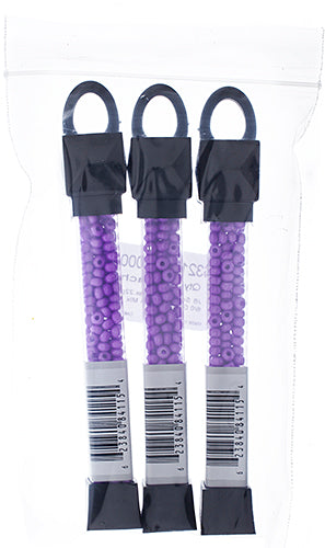 Czech Seed Beads Approx 24g Vial 6/0 - Purple Shades