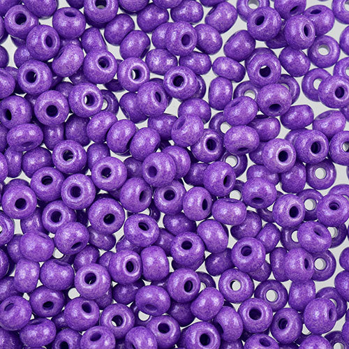 Czech Seed Beads Approx 24g Vial 6/0 - Purple Shades