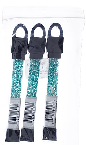 Czech Seed Beads Approx 24g Vial 6/0 - Green Shades