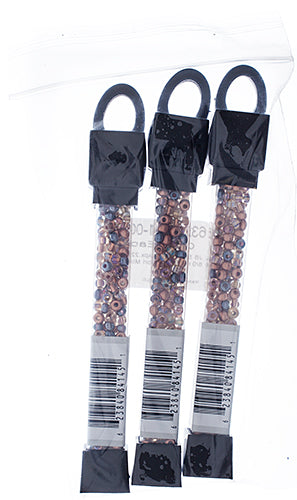 Czech Seed Beads Approx 24g Vial 6/0 - Brown Shades