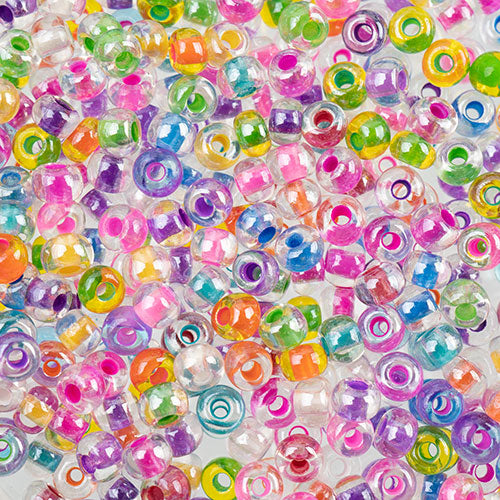 Czech Seed Beads Approx 24g Vial 6/0 - Pink Shades