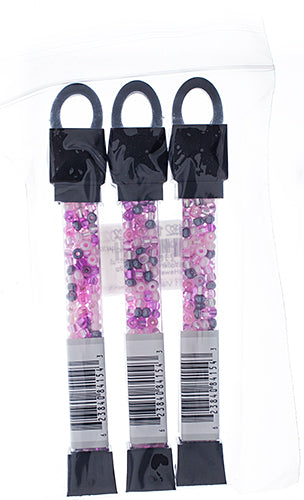 Czech Seed Beads Approx 24g Vial 6/0 - Pink Shades