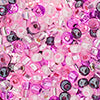 Czech Seed Beads Approx 24g Vial 6/0 - Pink Shades