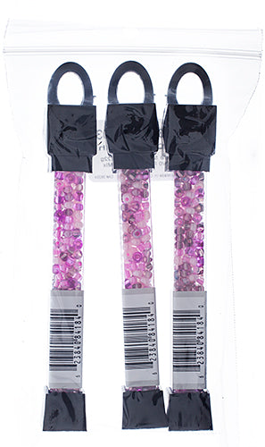 Czech Seed Beads Approx 24g Vial 6/0 - Purple Shades
