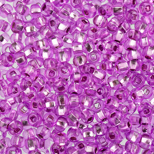 Czech Seed Beads Approx 24g Vial 6/0 - Purple Shades