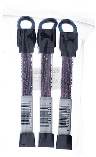 Czech Seed Beads Approx 24g Vial 6/0 - Purple Shades