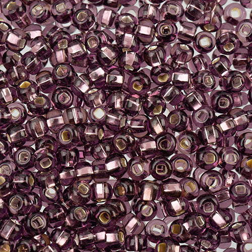 Czech Seed Beads Approx 24g Vial 6/0 - Purple Shades