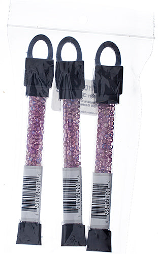 Czech Seed Beads Approx 24g Vial 6/0 - Purple Shades