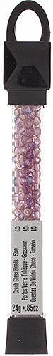 Czech Seed Beads Approx 24g Vial 6/0 - Purple Shades