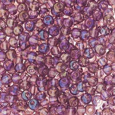 Czech Seed Beads Approx 24g Vial 6/0 - Purple Shades